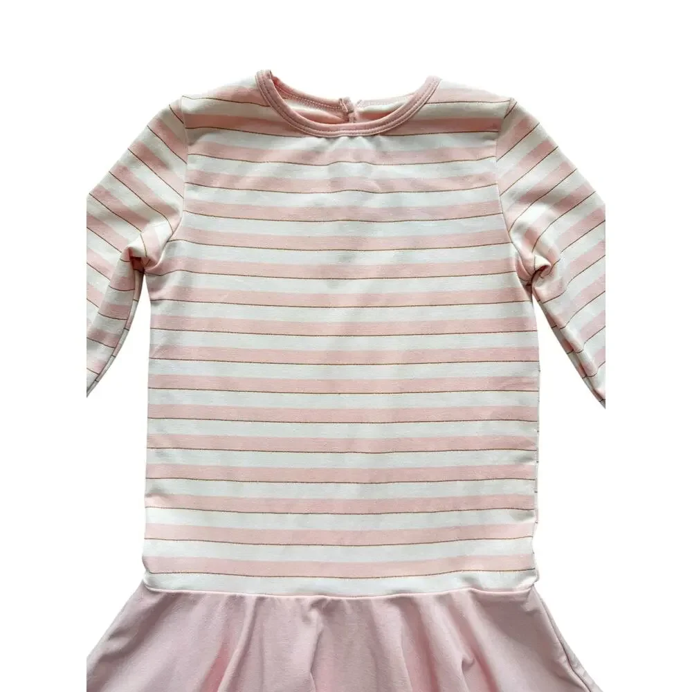 Kickee Pants Bamboo Sweet Stripe Dress Size 6/8
